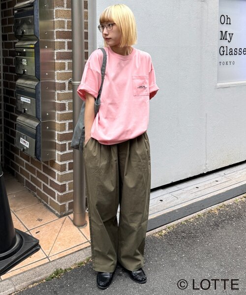 CIAOPANIC TYPY(チャオパニックティピー)の「【TYPY×LOTTE板ガム】持続冷感バックロゴ板ガム集合ポケットTEE(Tシャツ/カットソー・メンズ・チャコールグレー/ホワイト/ピンク・SMALL/MEDIUM/LARGE)」の9枚目の写真