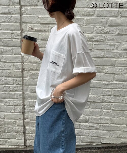 CIAOPANIC TYPY(チャオパニックティピー)の「【TYPY×LOTTE板ガム】持続冷感バックロゴ板ガム集合ポケットTEE(Tシャツ/カットソー・メンズ・チャコールグレー/ホワイト/ピンク・SMALL/MEDIUM/LARGE)」の13枚目の写真