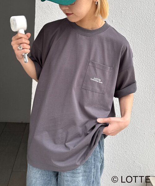 CIAOPANIC TYPY(チャオパニックティピー)の「【TYPY×LOTTE板ガム】持続冷感バックロゴ板ガム集合ポケットTEE(Tシャツ/カットソー・メンズ・チャコールグレー/ホワイト/ピンク・SMALL/MEDIUM/LARGE)」の17枚目の写真