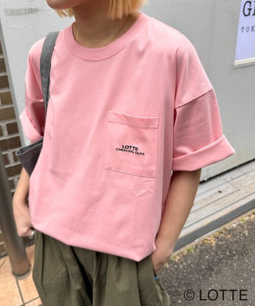 CIAOPANIC TYPY(チャオパニックティピー)の「【TYPY×LOTTE板ガム】持続冷感バックロゴ板ガム集合ポケットTEE(Tシャツ/カットソー・メンズ・チャコールグレー/ホワイト/ピンク・SMALL/MEDIUM/LARGE)」の20枚目の写真