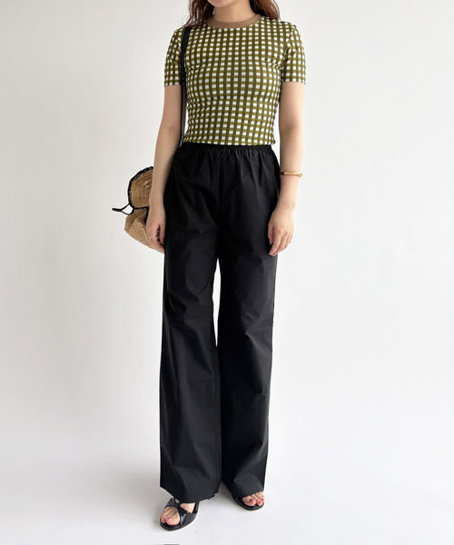 hai（ハイ）の「【hai/ハイ】Nora Trousers（スラックス・レディース・ブラック/ホワイト・FREE）」の5枚目の写真