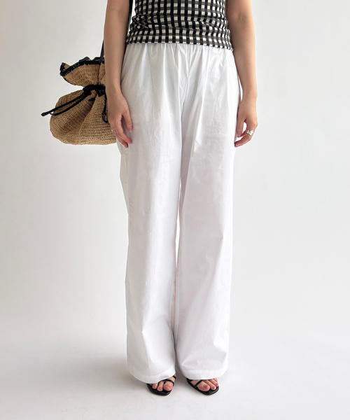 hai（ハイ）の「【hai/ハイ】Nora Trousers（スラックス・レディース・ブラック/ホワイト・FREE）」の6枚目の写真