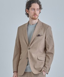 MEN'S BIGI | 【ACTIVE TAILOR】Dot Air ヘリンボーン×千鳥格子/デニム柄 セットアップジャケット<通気性/吸水速乾/ストレッチ>(テーラードジャケット)