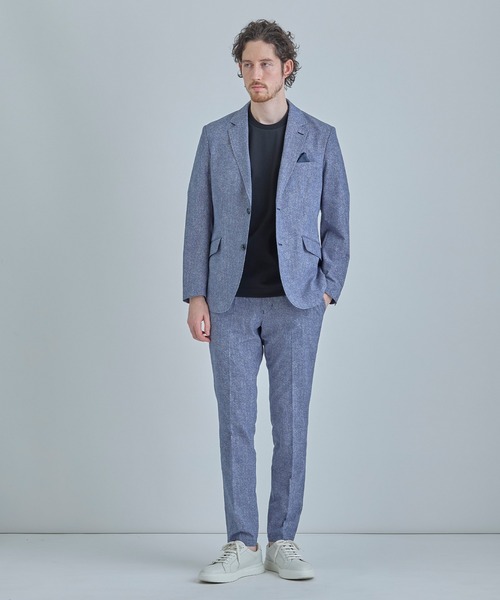 MEN'S BIGI(メンズビギ)の「【ACTIVE TAILOR】Dot Air ヘリンボーン×千鳥格子/デニム柄 セットアップジャケット<通気性/吸水速乾/ストレッチ>(テーラードジャケット・メンズ・ブラウン/ブルー/ネイビー/ブラック系その他・04/02/01/03)」の20枚目の写真
