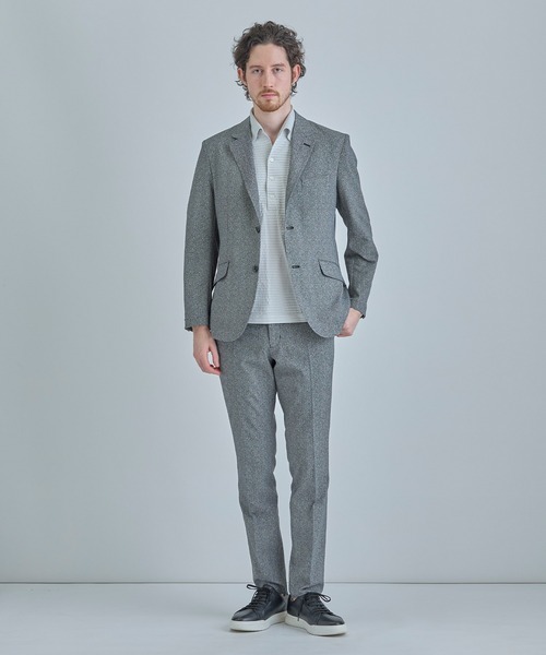 MEN'S BIGI(メンズビギ)の「【ACTIVE TAILOR】Dot Air ヘリンボーン×千鳥格子/デニム柄 セットアップジャケット<通気性/吸水速乾/ストレッチ>(テーラードジャケット・メンズ・ブラウン/ブルー/ネイビー/ブラック系その他・04/02/01/03)」の21枚目の写真