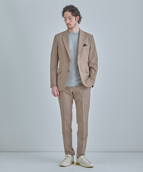 MEN'S BIGI(メンズビギ)の「【ACTIVE TAILOR】Dot Air ヘリンボーン×千鳥格子/デニム柄 セットアップジャケット<通気性/吸水速乾/ストレッチ>(テーラードジャケット・メンズ・ブラウン/ブルー/ネイビー/ブラック系その他・04/02/01/03)」の19枚目の写真