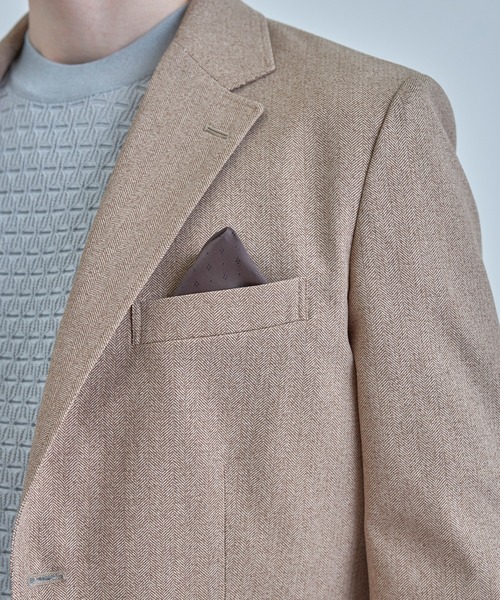 MEN'S BIGI(メンズビギ)の「【ACTIVE TAILOR】Dot Air ヘリンボーン×千鳥格子/デニム柄 セットアップジャケット<通気性/吸水速乾/ストレッチ>(テーラードジャケット・メンズ・ブラウン/ブルー/ネイビー/ブラック系その他・04/02/01/03)」の18枚目の写真
