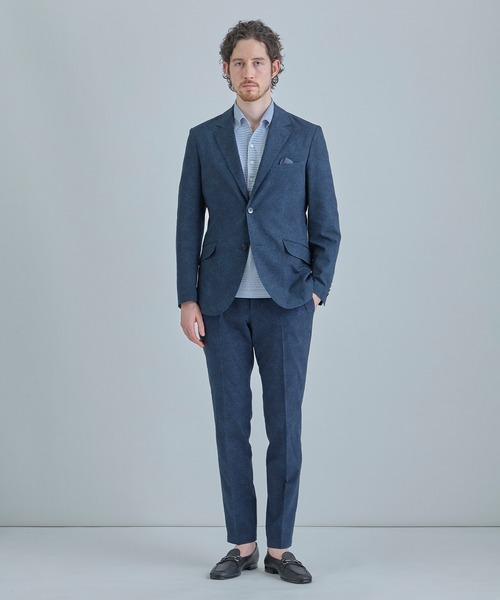 MEN'S BIGI(メンズビギ)の「【ACTIVE TAILOR】Dot Air ヘリンボーン×千鳥格子/デニム柄 セットアップジャケット<通気性/吸水速乾/ストレッチ>(テーラードジャケット・メンズ・ブラウン/ブルー/ネイビー/ブラック系その他・04/02/01/03)」の22枚目の写真