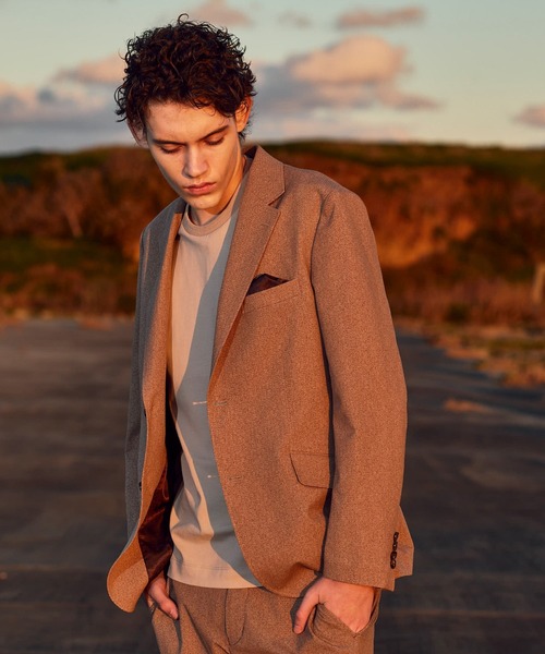 MEN'S BIGI(メンズビギ)の「【ACTIVE TAILOR】Dot Air ヘリンボーン×千鳥格子/デニム柄 セットアップジャケット<通気性/吸水速乾/ストレッチ>(テーラードジャケット・メンズ・ブラウン/ブルー/ネイビー/ブラック系その他・04/02/01/03)」の12枚目の写真