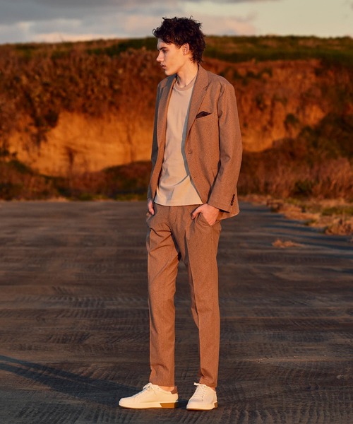 MEN'S BIGI(メンズビギ)の「【ACTIVE TAILOR】Dot Air ヘリンボーン×千鳥格子/デニム柄 セットアップジャケット<通気性/吸水速乾/ストレッチ>(テーラードジャケット・メンズ・ブラウン/ブルー/ネイビー/ブラック系その他・04/02/01/03)」の15枚目の写真
