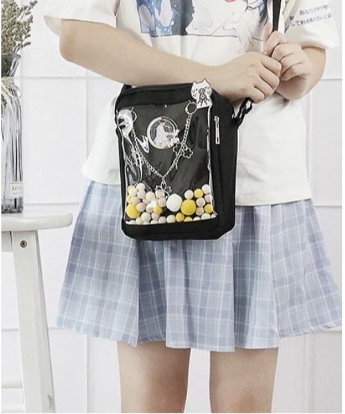 BACKYARD FAMILY(バックヤードファミリー)の「痛ショルダーバッグ ミニ yyybag5171(ショルダーバッグ・レディース・ホワイト/ピンク/イエロー/ネイビー/ブルー/ダークパープル/ブラック/レッド・FREE)」の11枚目の写真