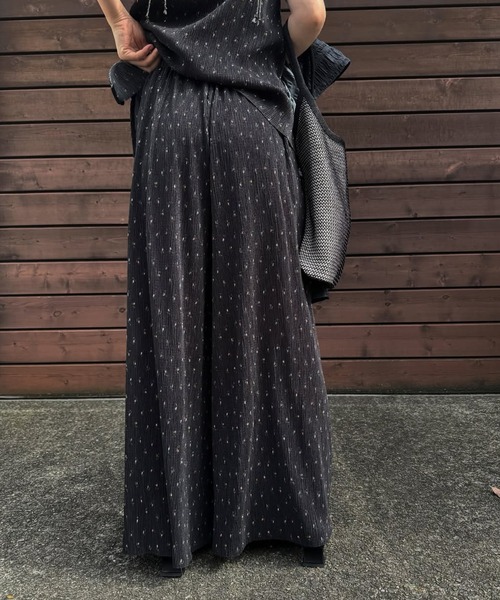 WILLFULLY(ウィルフリー)の「wide belt pleats relax PT(その他パンツ・レディース・ダークブラウン/モスグリーン/ブラック系その他・FREE)」の6枚目の写真