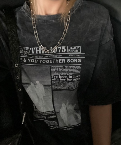 non-hedge(ノンヘッジ)の「ブリーチ転写Tシャツ(Tシャツ/カットソー・レディース・レッド/グレー/オフホワイト/ブラック・FREE)」の17枚目の写真