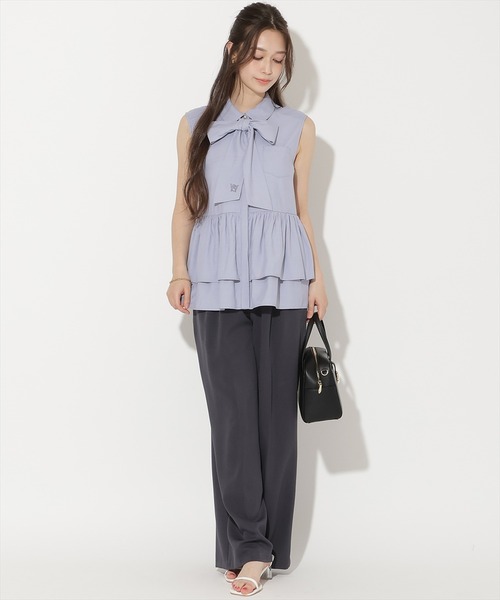 WILLSELECTION(ウィルセレクション)の「ダブルタックワイドパンツ(その他パンツ・レディース・ネイビー/ベージュ/ピンク/ブルー・M/S)」の18枚目の写真