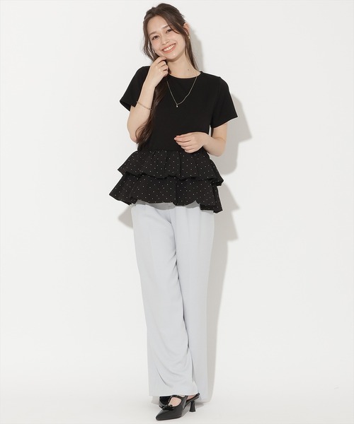 WILLSELECTION(ウィルセレクション)の「ダブルタックワイドパンツ(その他パンツ・レディース・ネイビー/ベージュ/ピンク/ブルー・M/S)」の22枚目の写真
