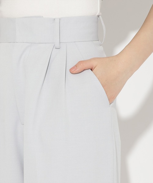 WILLSELECTION(ウィルセレクション)の「ダブルタックワイドパンツ(その他パンツ・レディース・ネイビー/ベージュ/ピンク/ブルー・M/S)」の6枚目の写真