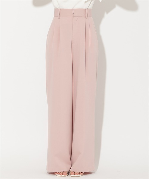 WILLSELECTION(ウィルセレクション)の「ダブルタックワイドパンツ(その他パンツ・レディース・ネイビー/ベージュ/ピンク/ブルー・M/S)」の10枚目の写真
