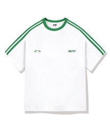 DIIFF（ディフ）の「ダブルストリップオーバーサイズトラック半袖Tシャツ4カラー[DISE_3002]（Tシャツ/カットソー）」