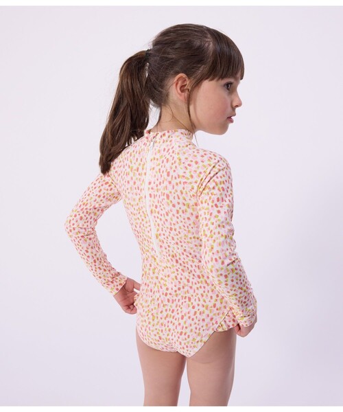 PETIT BATEAU（プチバトー）の「プリントワンピース水着（水着・キッズ・ホワイト系その他・5YEAR/3YEAR/4YEAR）」の2枚目の写真