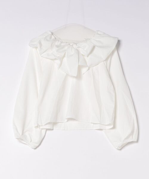 ammy.(エイミードット)の「【 ammy. / エイミードット 】 ビッグ リボン シャツ/ブラウス(シャツ/ブラウス・レディース・ホワイト・S/M/L)」の5枚目の写真
