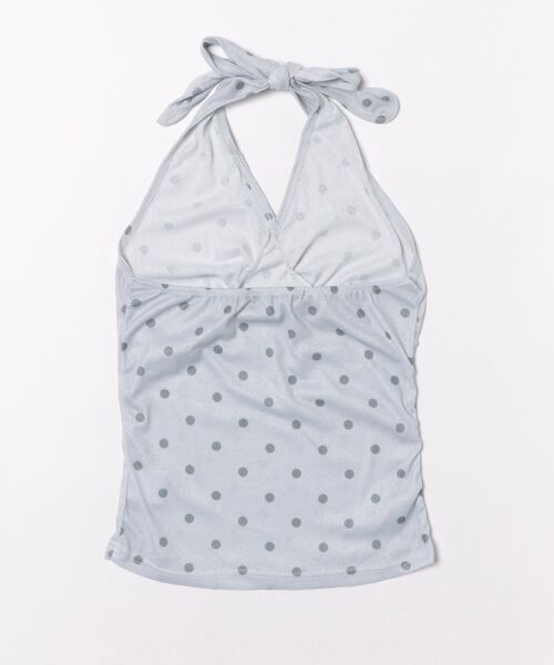 Ritzy(リッツィー)の「ドット柄 透け感素材 フィット感キャミソール(キャミソール・レディース・ブラック/グレー・M/L/S)」の13枚目の写真