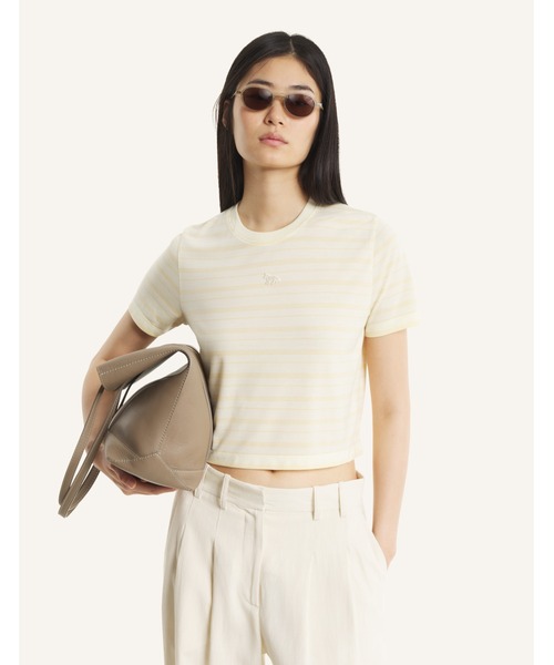 Maison Kitsune(メゾンキツネ)の「STRIPED BABY TEE-SHIRT(Tシャツ/カットソー・レディース・アイボリー・M/S/XS/L)」の3枚目の写真