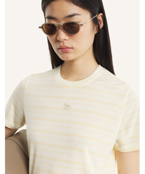 Maison Kitsune(メゾンキツネ)の「STRIPED BABY TEE-SHIRT(Tシャツ/カットソー・レディース・アイボリー・M/S/XS/L)」の4枚目の写真