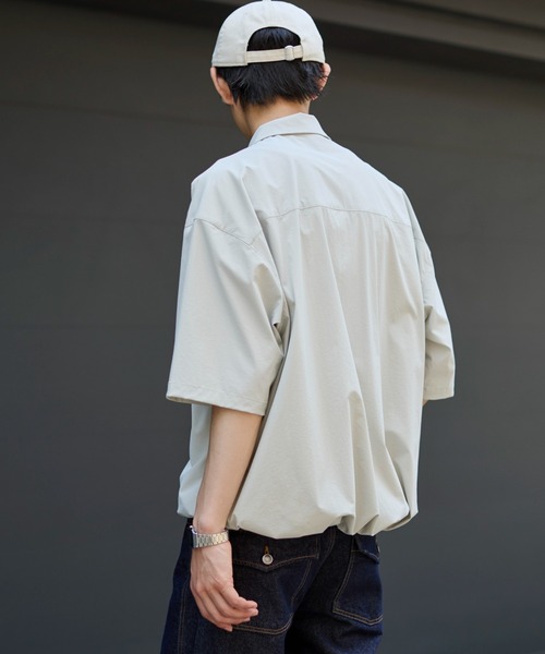 WEGO(ウィゴー)の「WEGO/リップストップシャツ(シャツ/ブラウス・メンズ・グレー/ブラック・LARGE/MEDIUM)」の8枚目の写真