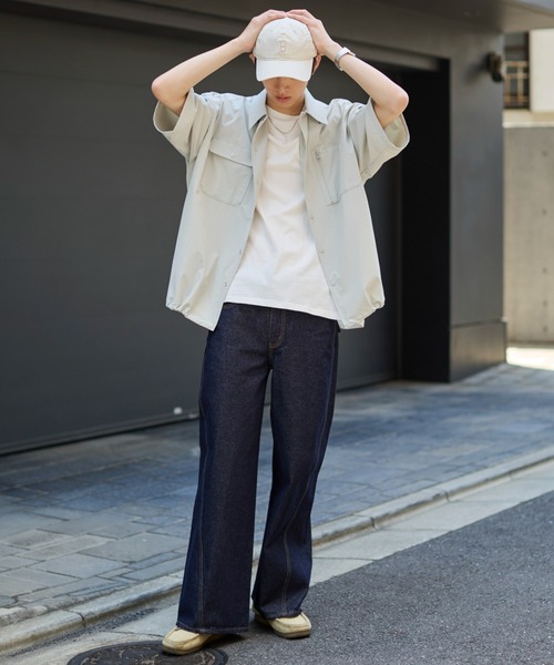 WEGO(ウィゴー)の「WEGO/リップストップシャツ(シャツ/ブラウス・メンズ・グレー/ブラック・LARGE/MEDIUM)」の9枚目の写真