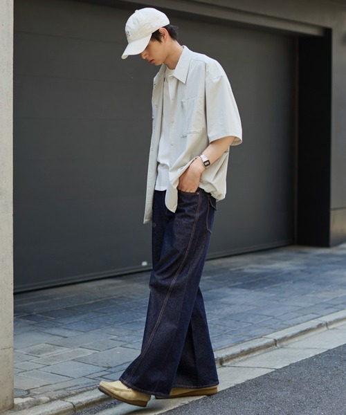 WEGO(ウィゴー)の「WEGO/リップストップシャツ(シャツ/ブラウス・メンズ・グレー/ブラック・LARGE/MEDIUM)」の10枚目の写真