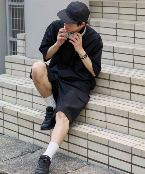 WEGO(ウィゴー)の「WEGO/リップストップシャツ(シャツ/ブラウス・メンズ・グレー/ブラック・LARGE/MEDIUM)」の3枚目の写真