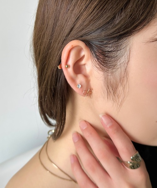 sowang（ソワン）の「フェミニンリボン3セットピアス（ピアス（両耳用）・レディース・ゴールド/シルバー/ピンク・FREE）」の17枚目の写真