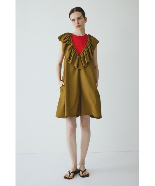 セール】V neck frill all in one / Vネックオールインワン（つなぎ