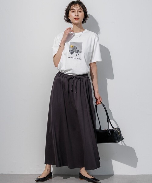 23区 S(ニジュウサンクチイサイサイズ)の「Lauren Rolwing コラボ グラフィックプリント Tシャツ(Tシャツ/カットソー・レディース・ホワイト系2/ホワイト系1・32)」の3枚目の写真