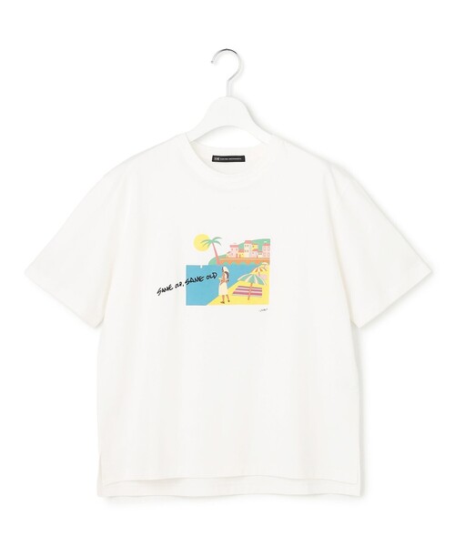 23区 S(ニジュウサンクチイサイサイズ)の「Lauren Rolwing コラボ グラフィックプリント Tシャツ(Tシャツ/カットソー・レディース・ホワイト系2/ホワイト系1・32)」の11枚目の写真