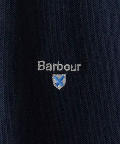 Barbour（バブアー）の「Barbour/バブアー Original Sports Polo Shirt AF 鹿の子 ポロシャツ ブランドロゴ メンズ レディース ユニセックス2026年春夏（ポロシャツ・メンズ・ホワイト/ブラック/ネイビー/パープル・M/L/XL）」の10枚目の写真