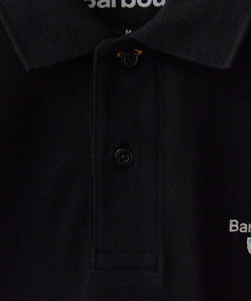 Barbour（バブアー）の「Barbour/バブアー Original Sports Polo Shirt AF 鹿の子 ポロシャツ ブランドロゴ メンズ レディース ユニセックス2026年春夏（ポロシャツ・メンズ・ホワイト/ブラック/ネイビー/パープル・M/L/XL）」の6枚目の写真