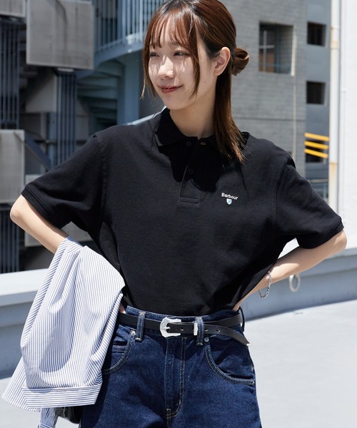 Barbour（バブアー）の「Barbour/バブアー Original Sports Polo Shirt AF 鹿の子 ポロシャツ ブランドロゴ メンズ レディース ユニセックス2026年春夏（ポロシャツ・メンズ・ホワイト/ブラック/ネイビー/パープル・M/L/XL）」の20枚目の写真
