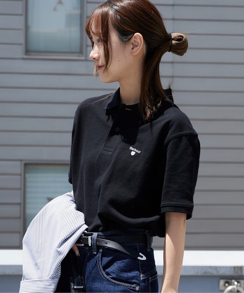 Barbour（バブアー）の「Barbour/バブアー Original Sports Polo Shirt AF 鹿の子 ポロシャツ ブランドロゴ メンズ レディース ユニセックス2026年春夏（ポロシャツ・メンズ・ホワイト/ブラック/ネイビー/パープル・M/L/XL）」の21枚目の写真