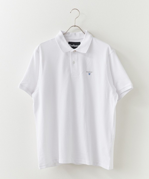 Barbour（バブアー）の「Barbour/バブアー Original Sports Polo Shirt AF 鹿の子 ポロシャツ ブランドロゴ メンズ レディース ユニセックス2026年春夏（ポロシャツ・メンズ・ホワイト/ブラック/ネイビー/パープル・M/L/XL）」の14枚目の写真