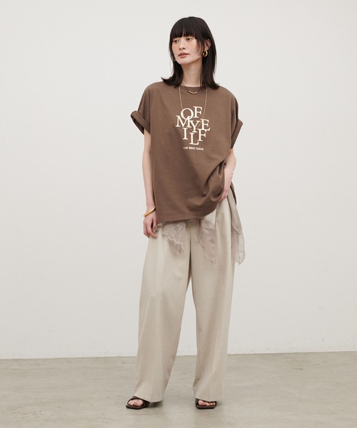 LARUTA(ラルータ)の「【LARUTA】ワッシャーサテン前後2WAYキャミブラウス(キャミソール・レディース・ベージュ/ブラック/チャコールグレー/グレイッシュベージュ/ダークブラウン・FREE)」の21枚目の写真