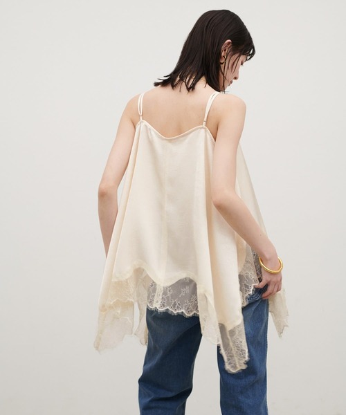 LARUTA（ラルータ）の「【LARUTA】ワッシャーサテン前後2WAYキャミブラウス（キャミソール・レディース・ベージュ/ブラック/チャコールグレー/グレイッシュベージュ/ダークブラウン・FREE）」の13枚目の写真