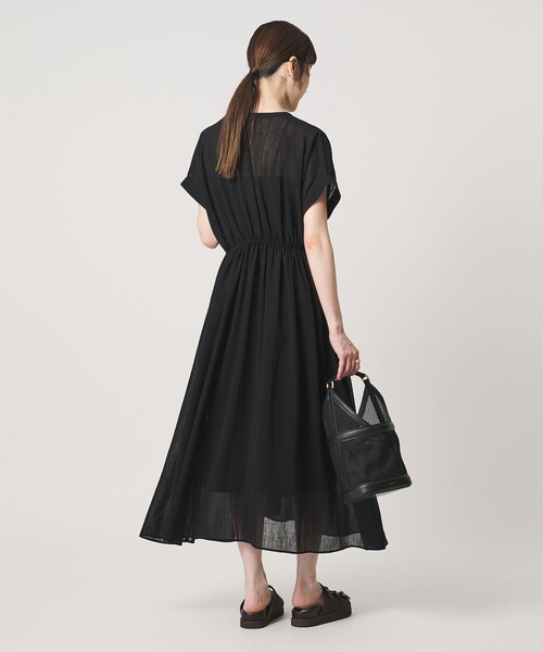 UNITED ARROWS(ユナイテッドアローズ)の「スラブ シアー ワンピース ‐ウォッシャブル‐(ワンピース・レディース・コバルトブルー/ダークブラウン/ブラック・38/36)」の10枚目の写真