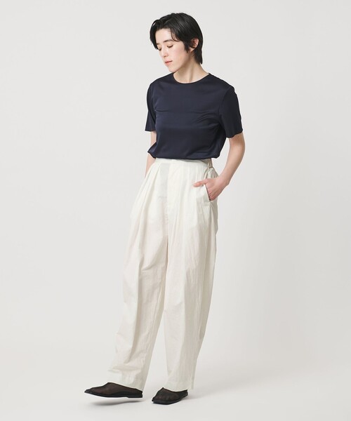 MARW UNITED ARROWS(マルゥ ユナイテッドアローズ)の「<MARW UNITED ARROWS>3タック ワイド テーパードパンツ 撥水(その他パンツ・レディース・ホワイト/ネイビー・38/36)」の7枚目の写真