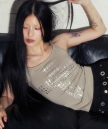 NIIER NOR（ニアノア）の「A'GEM/9 × .kom 『NIIER NOR/ニーアノア』CROSS SLEEVELESS/クロススリーブレス（タンクトップ）」