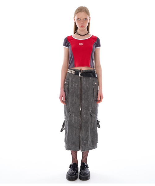 youthbath（ユースバース）の「LIPS CUT OUT T-SHIRT_RED（Tシャツ/カットソー・レディース・その他・MEDIUM/SMALL）」の2枚目の写真