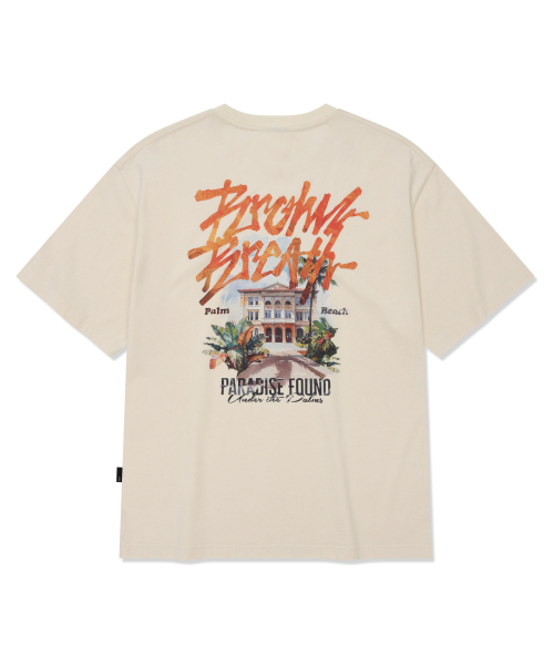 BROWNBREATH(ブラウンブレス)の「TROPICAL CRUSH TAG TEE - OATMEAL(Tシャツ/カットソー・レディース・その他・SMALL/MEDIUM/LARGE/X-LARGE)」の1枚目の写真
