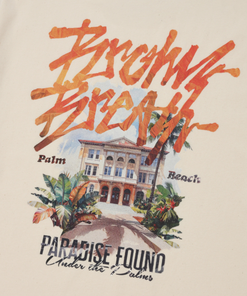 BROWNBREATH(ブラウンブレス)の「TROPICAL CRUSH TAG TEE - OATMEAL(Tシャツ/カットソー・レディース・その他・SMALL/MEDIUM/LARGE/X-LARGE)」の6枚目の写真