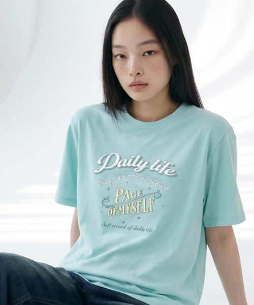 CHASECULT(チェイスカルト)の「女性クールグラフィック半袖Tシャツ-FCRG5879E0S(Tシャツ/カットソー・レディース・ミント・85/90)」の5枚目の写真