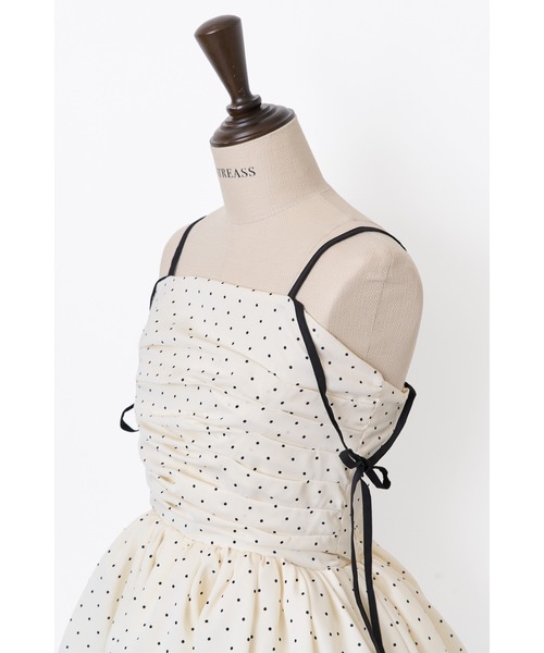 MISTREASS(ミストレアス)の「Polka Dot Peplum Ribbon Top(シャツ/ブラウス・レディース・ホワイト/ブラック・FREE)」の14枚目の写真